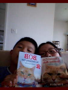 Playing with our Bob books like the good cats we are ;)