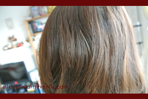 This is my hair after a week poo-free. i don't think the greasiness shows well in the photo. But trust me, it was greasy!