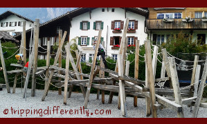 The boy had so much fun on this structure.