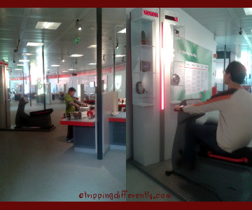 Left: This is the top floor. Right: Generating your own energy.