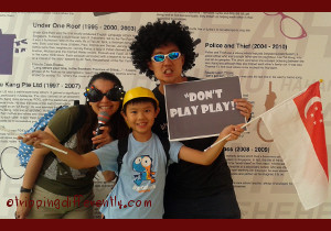 Us having fun at the Singapore Discovery Center in July 2013.