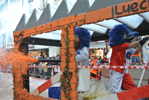 SHOT OF THE DAY - we got shot by a confetti cannon, right in the face!