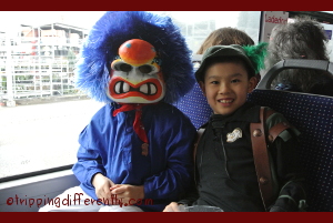 We met Tobias' friend on the bus home. His family comes from Basel and this is the costume they will wear at that Fasnacht parade. They take the kids out of school every year, just to enjoy the fun in their home city - that's how important this celebration is to them :)
