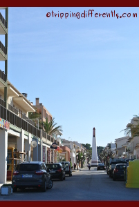 This was the main street at C'an Picafort...
