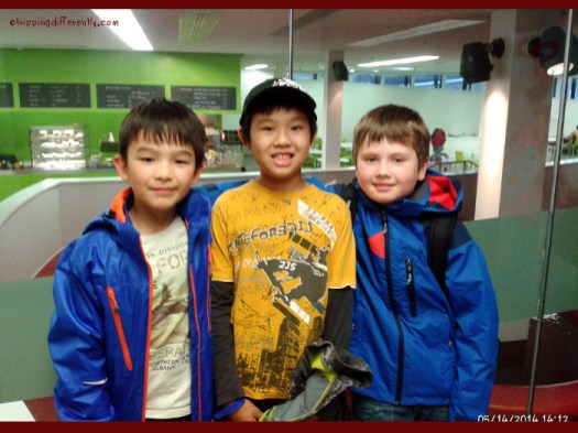 They were so excited to be at the water-park!