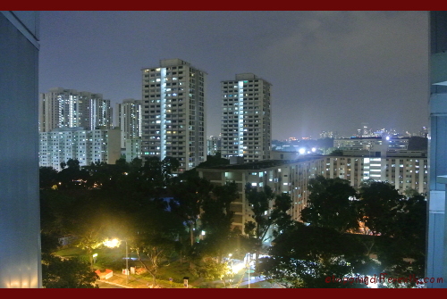 Night view from my in-laws' new place...