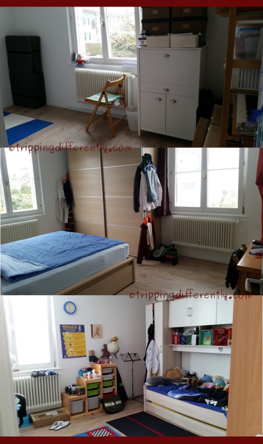 From top to bottom: Guest Room, Master Bedroom, Tobias' Room