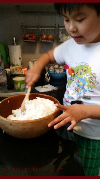 He has never been more excited about cooking something ;)